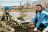 Зеленый мемориал в Юбилейном парке нашего города пополнился новыми саженцами.
